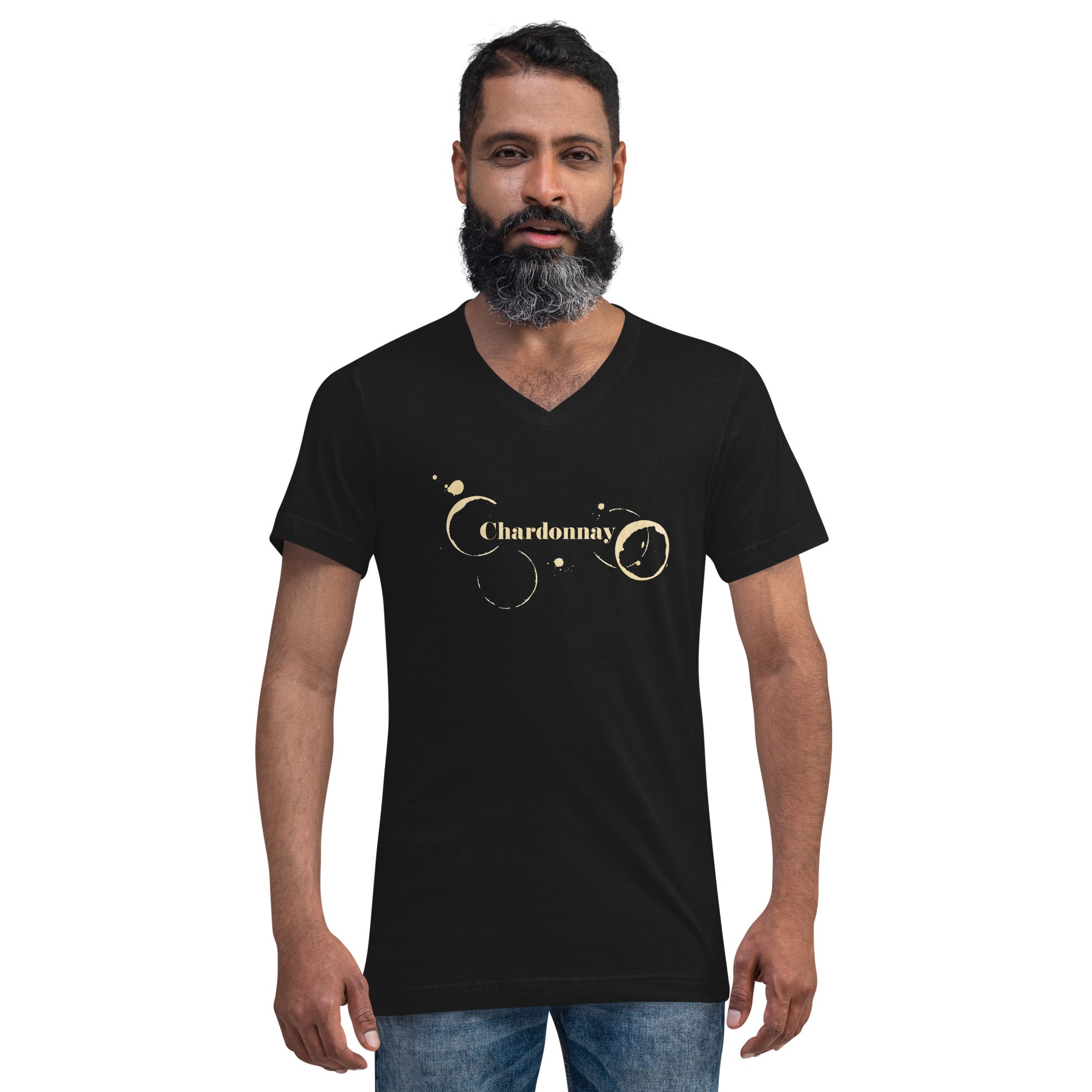 Chardonnay Unisex Short Sleeve V-Neck T-Shirt