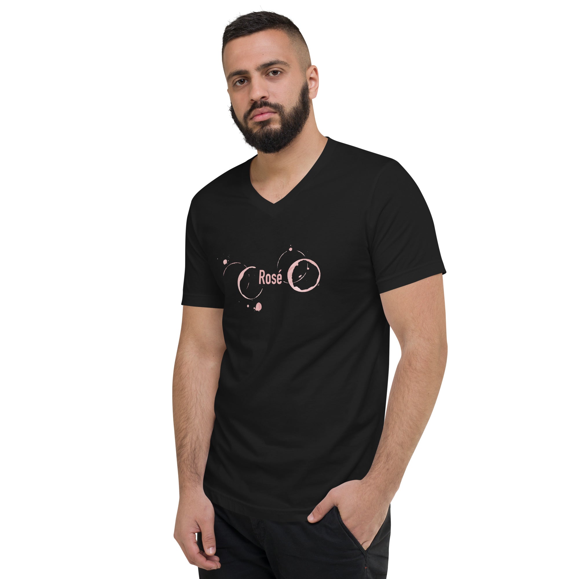 Rose Unisex Short Sleeve V-Neck T-Shirt