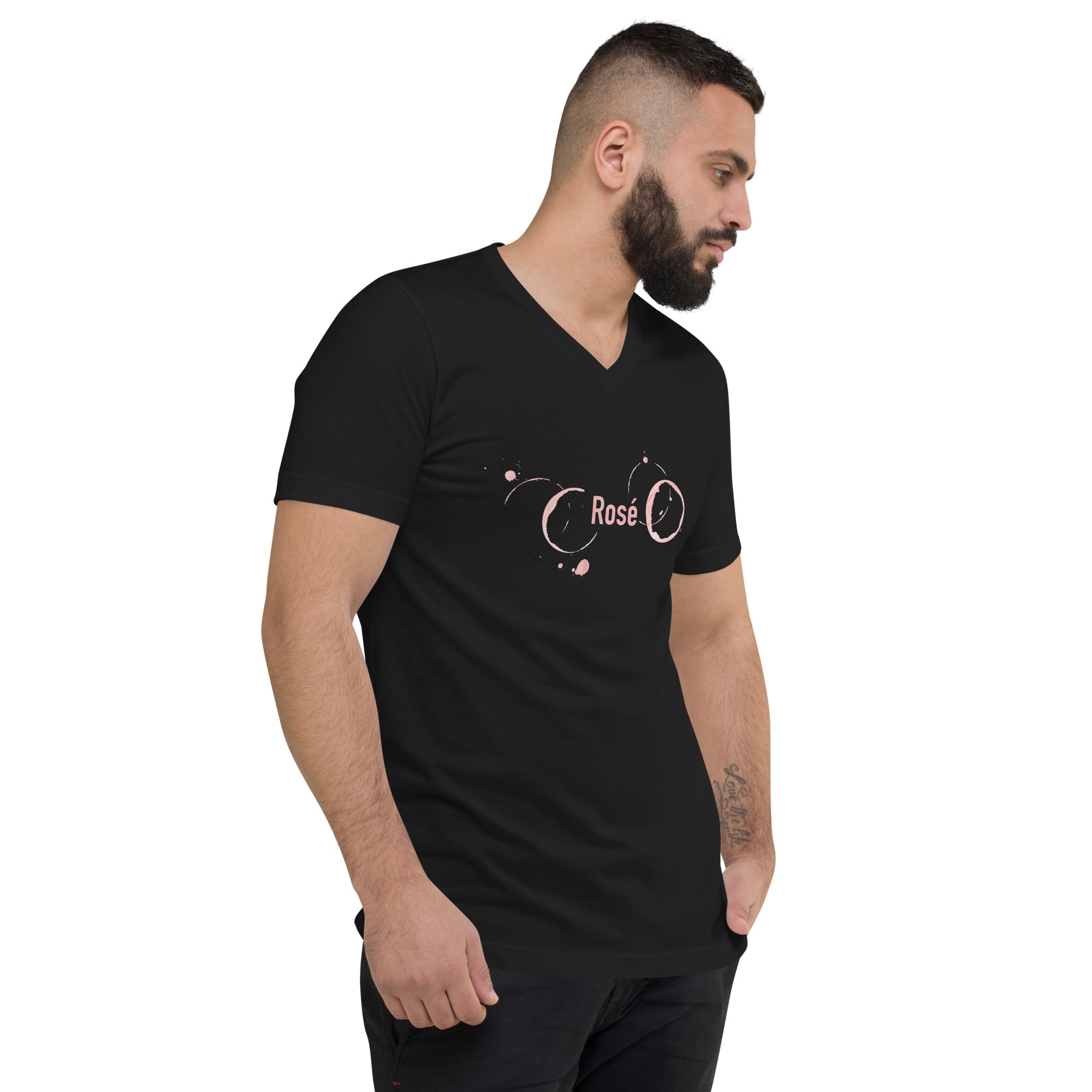 Rose Unisex Short Sleeve V-Neck T-Shirt