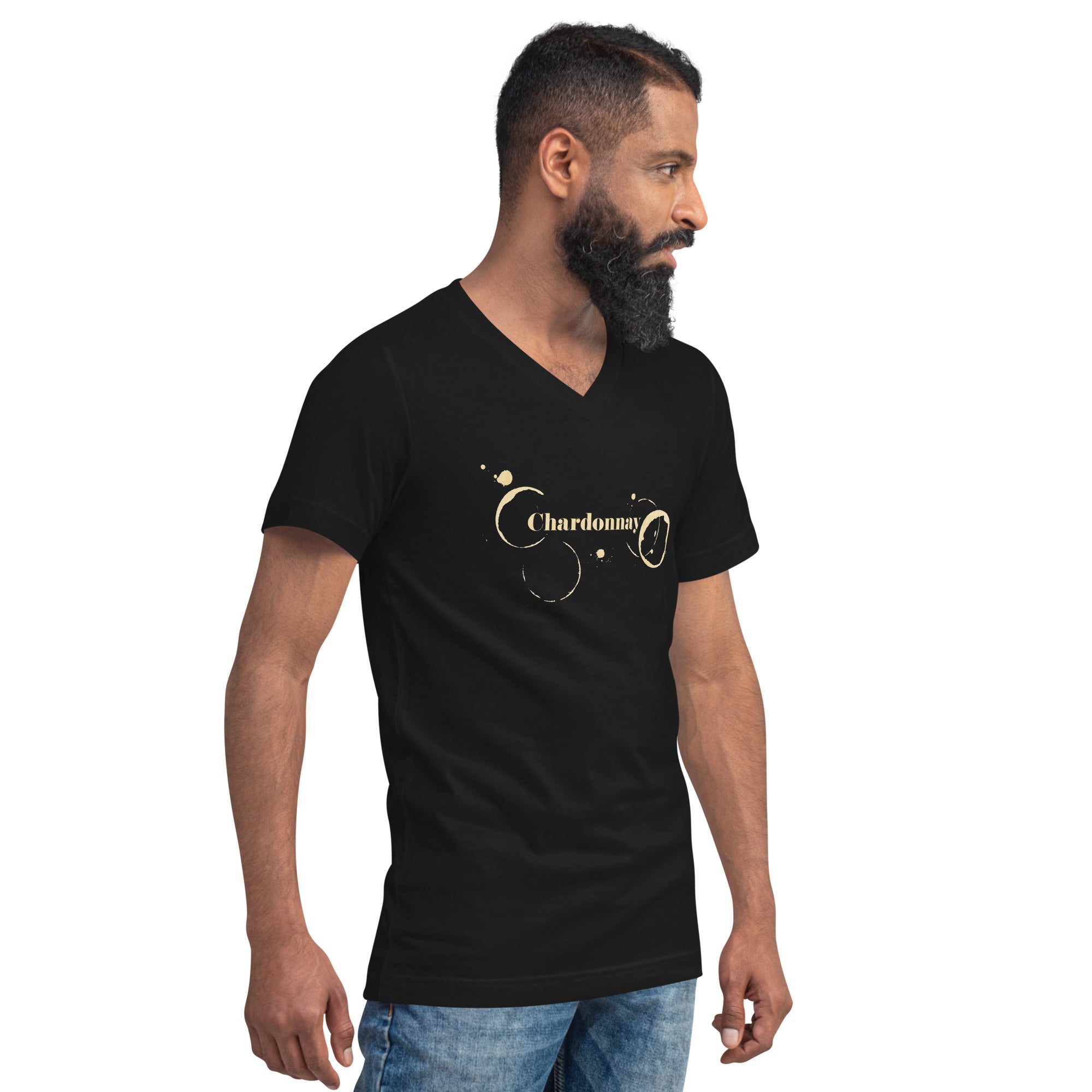 Chardonnay Unisex Short Sleeve V-Neck T-Shirt