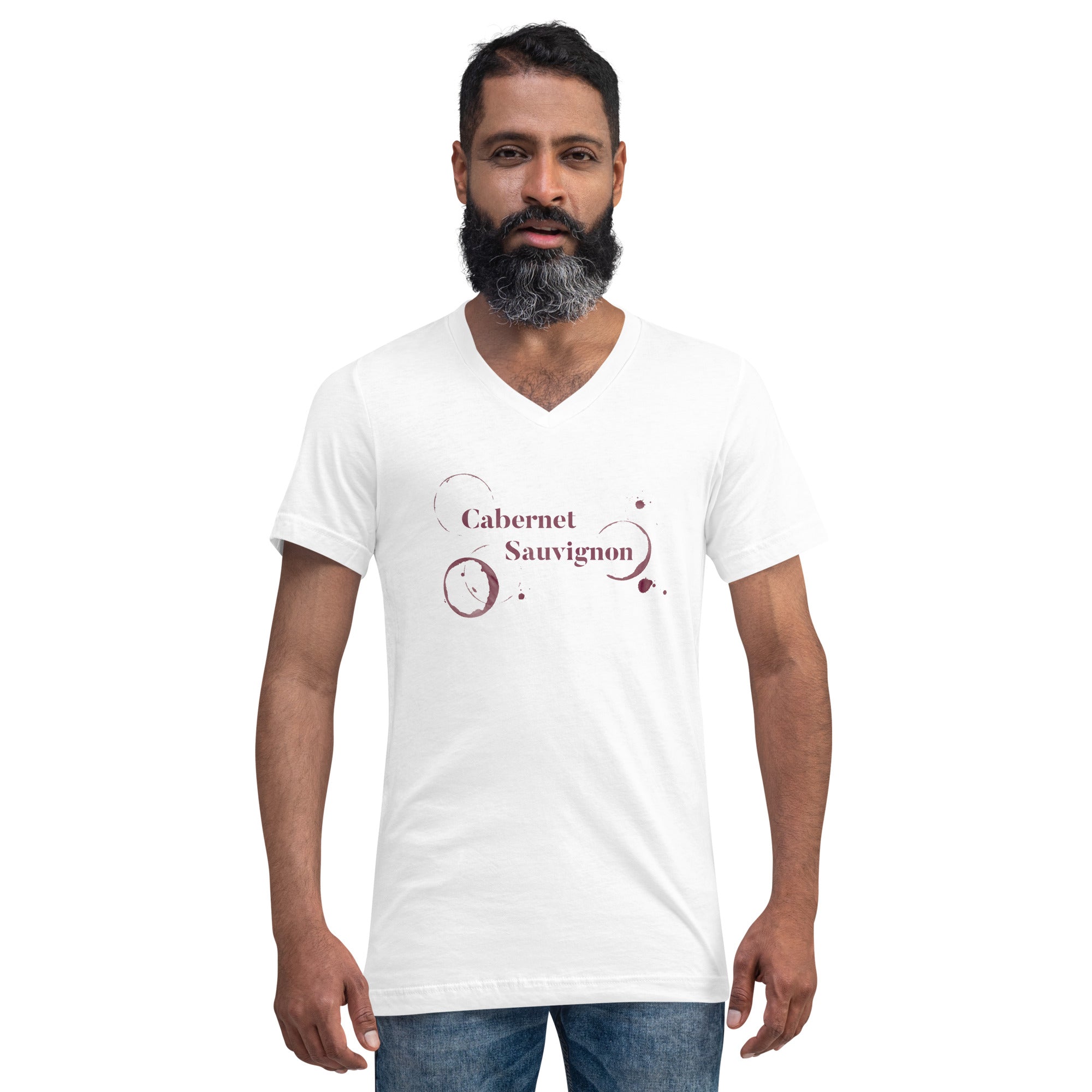 Cabernet Sauvignon Unisex Short Sleeve V-Neck T-Shirt