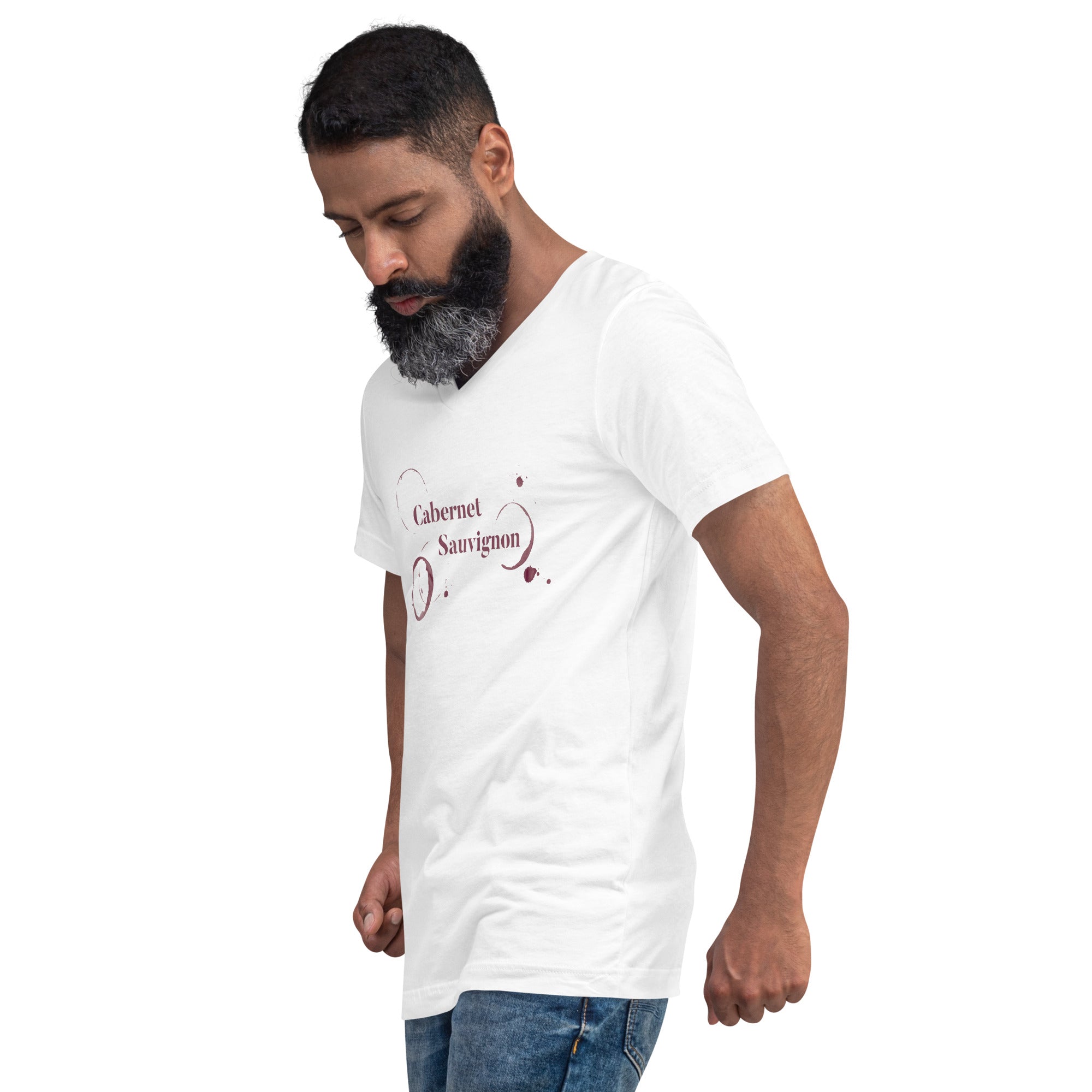 Cabernet Sauvignon Unisex Short Sleeve V-Neck T-Shirt