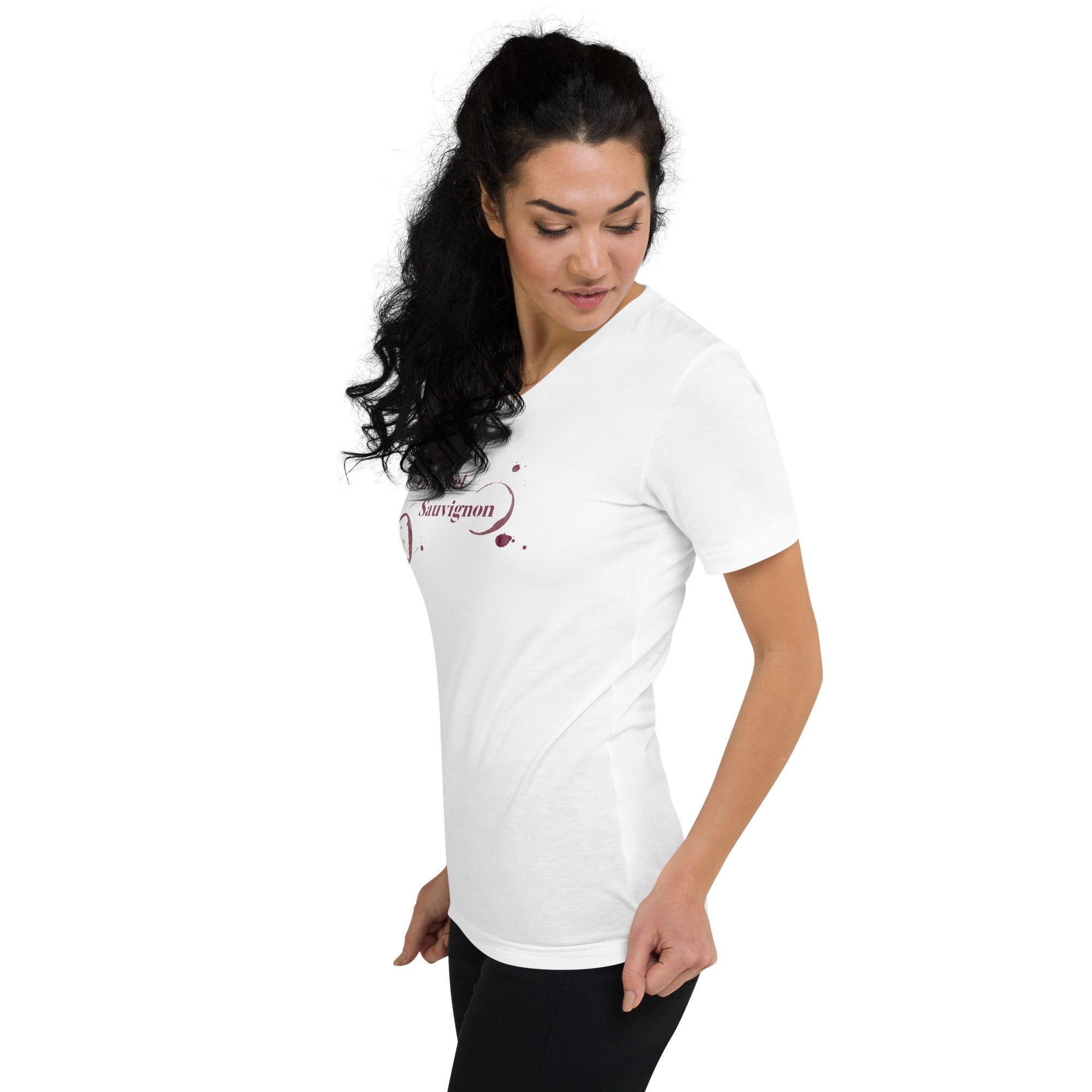 Cabernet Sauvignon Unisex Short Sleeve V-Neck T-Shirt