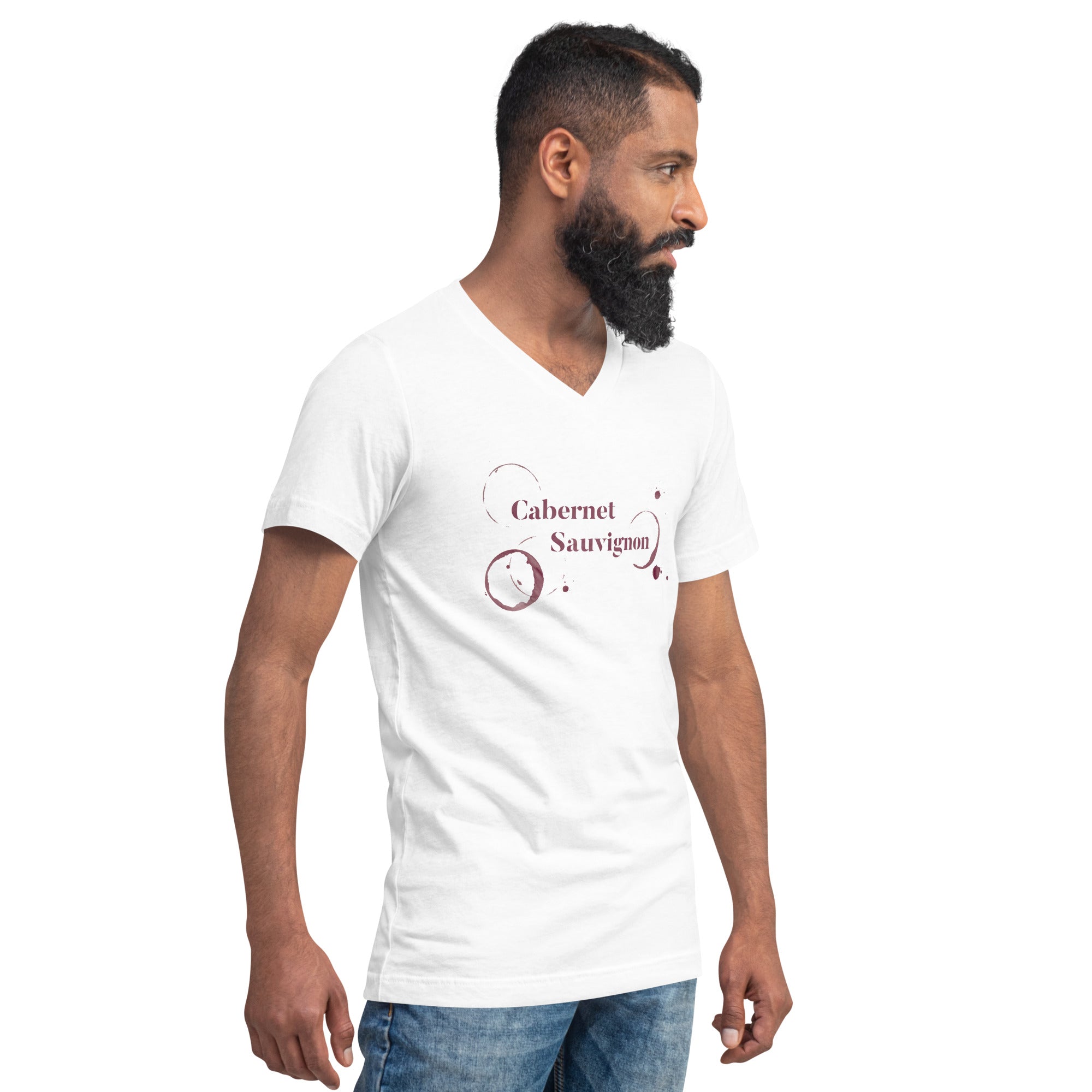 Cabernet Sauvignon Unisex Short Sleeve V-Neck T-Shirt