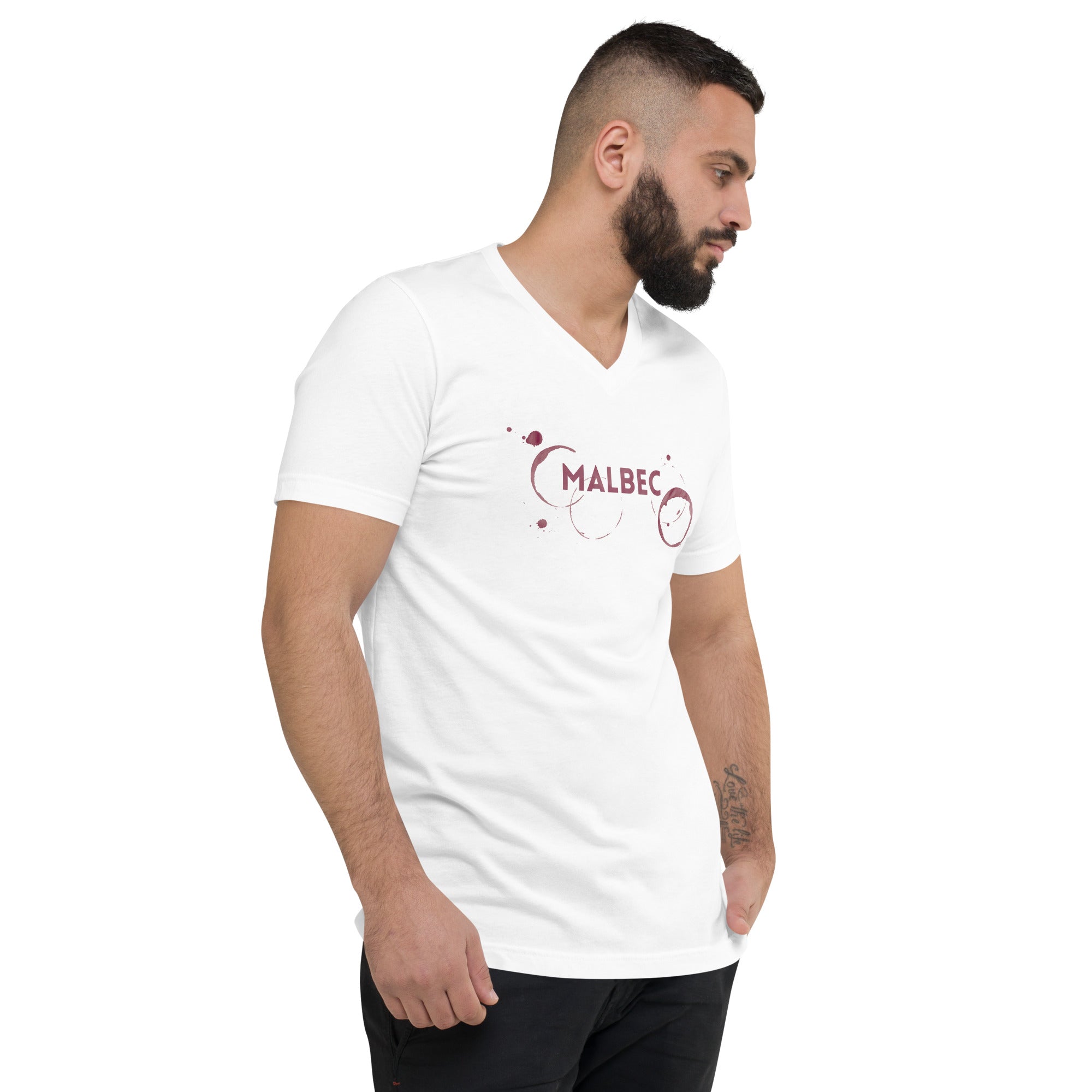 Malbec Unisex Short Sleeve V-Neck T-Shirt