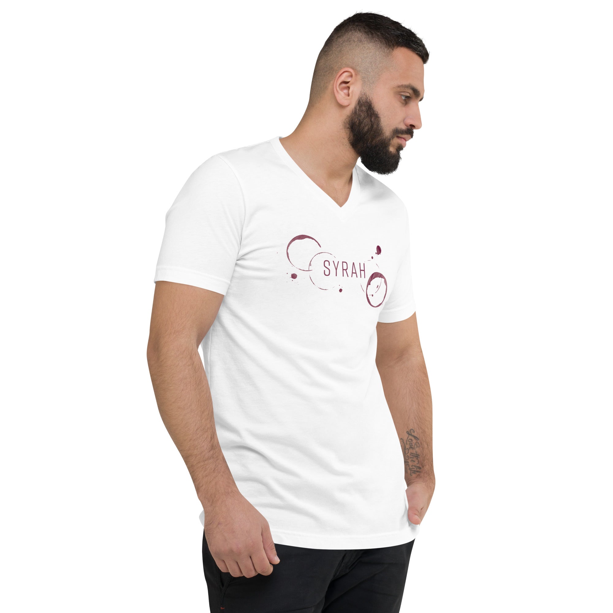 Syrah Unisex Short Sleeve V-Neck T-Shirt