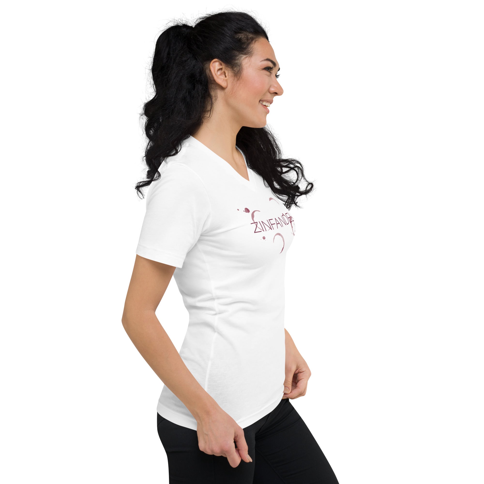 Zinfandel Unisex Short Sleeve V-Neck T-Shirt