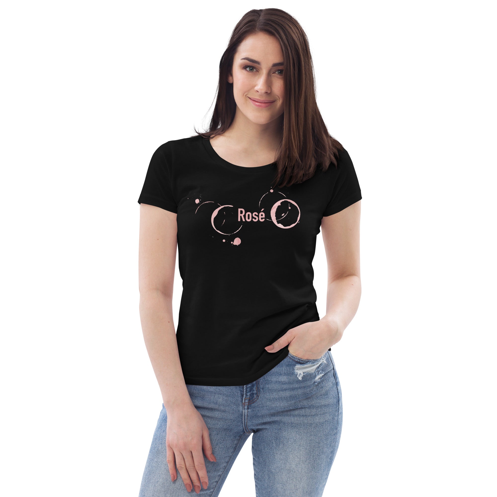 Rose Women's Fitted Eco Tee