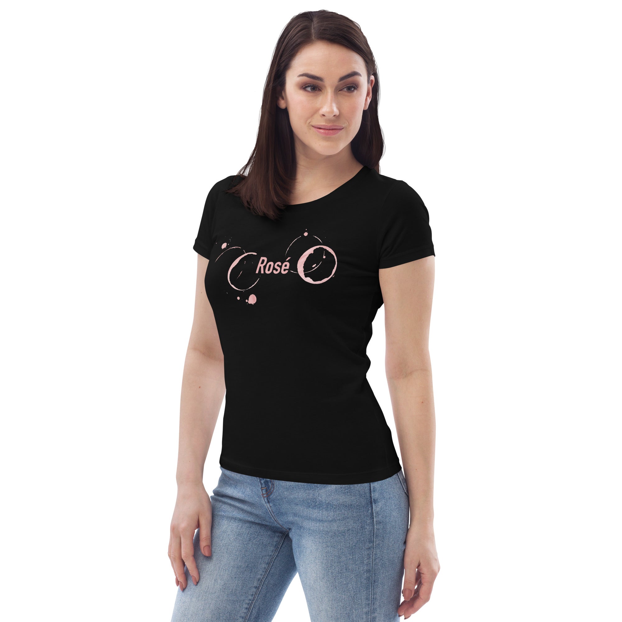 Rose Women's Fitted Eco Tee