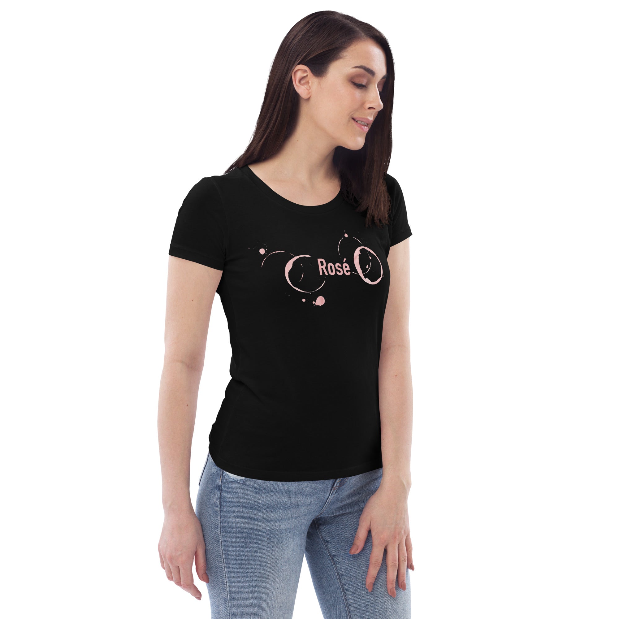 Rose Women's Fitted Eco Tee