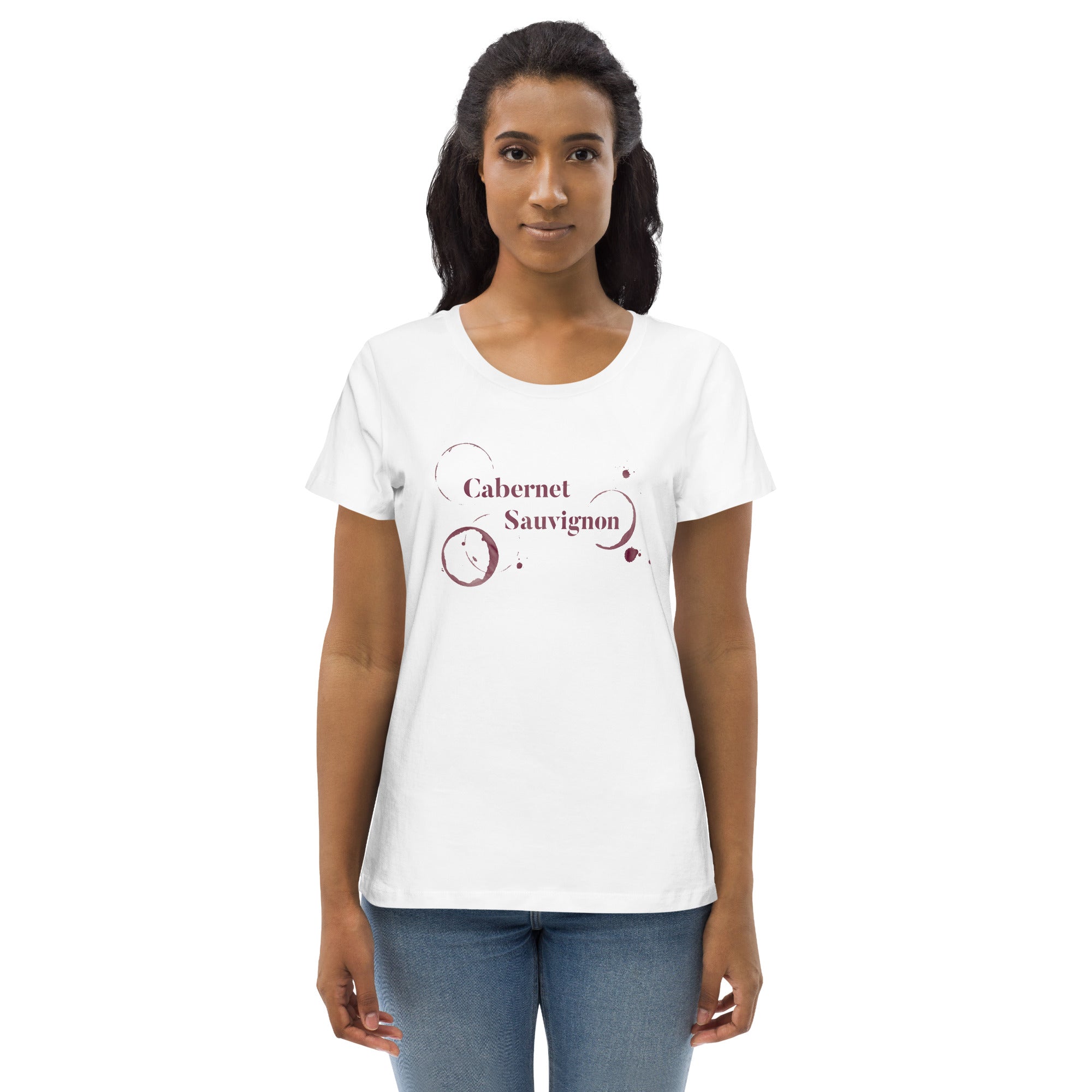 Cabernet Sauvignon Women's Fitted Eco Tee