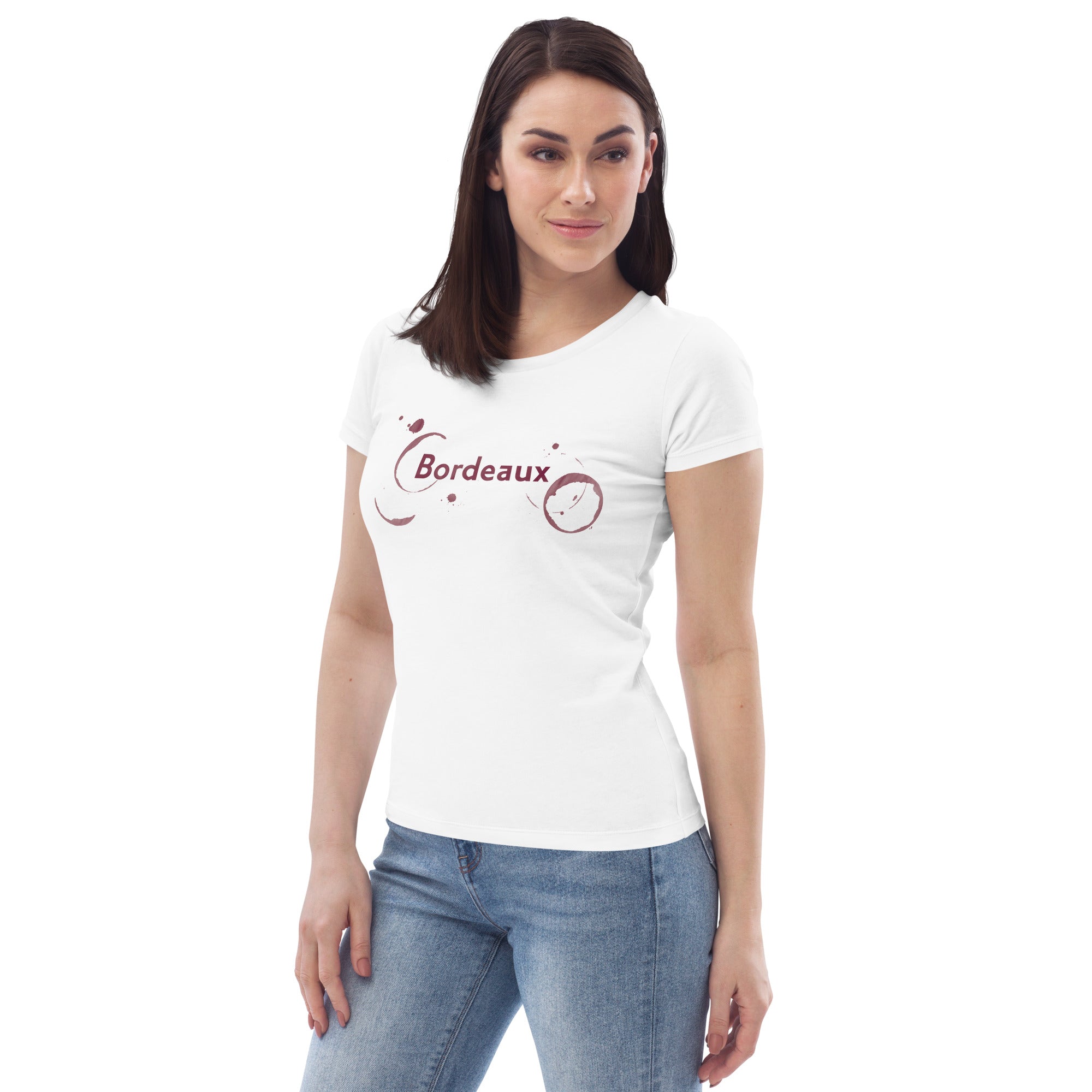 Bordeaux Women's Fitted Eco Tee