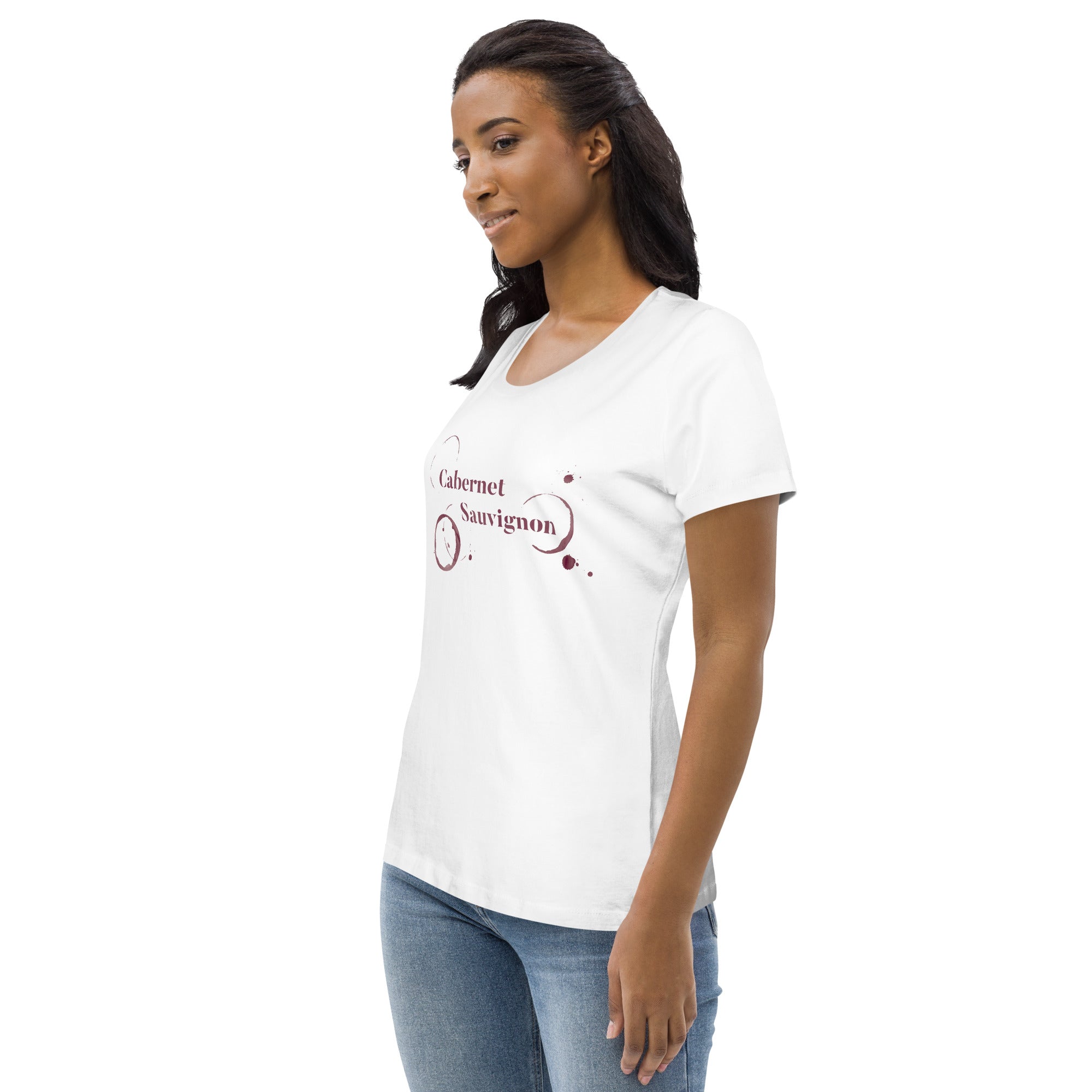 Cabernet Sauvignon Women's Fitted Eco Tee