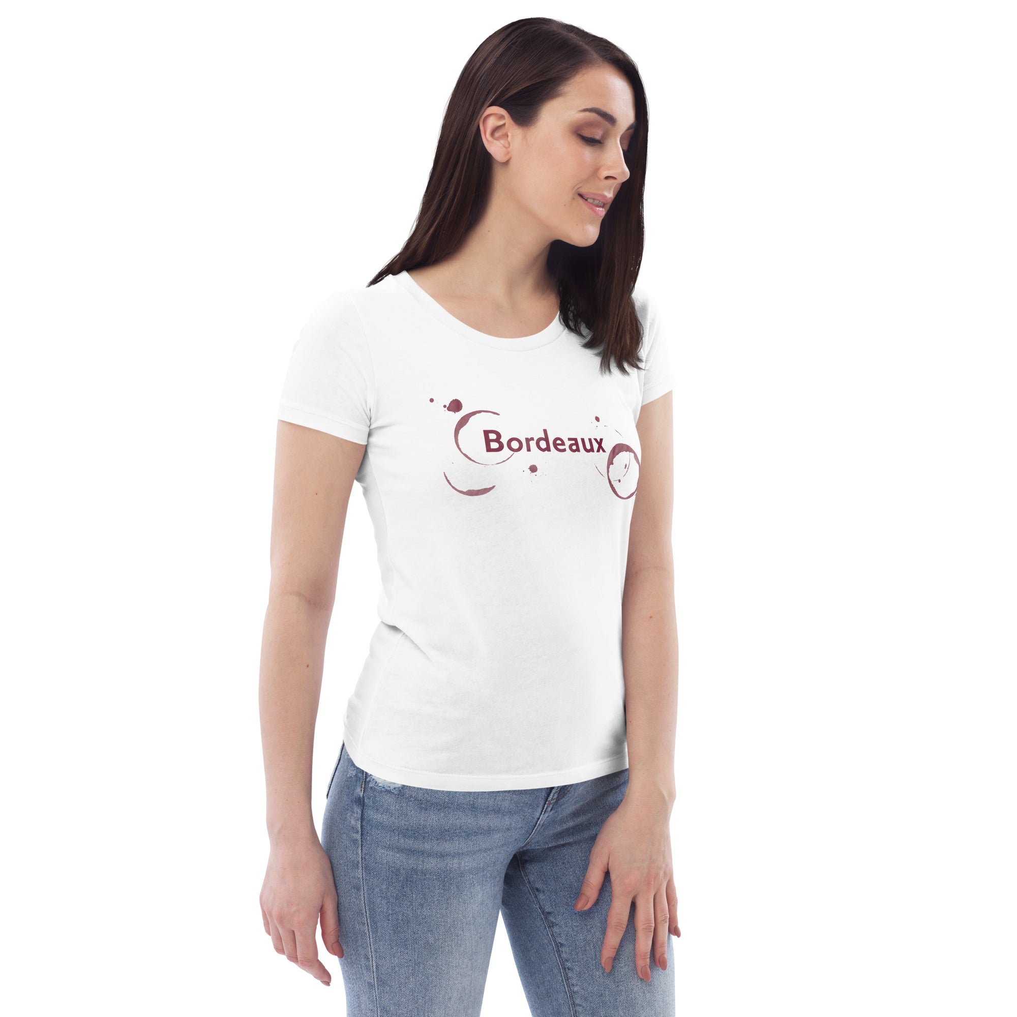 Bordeaux Women's Fitted Eco Tee