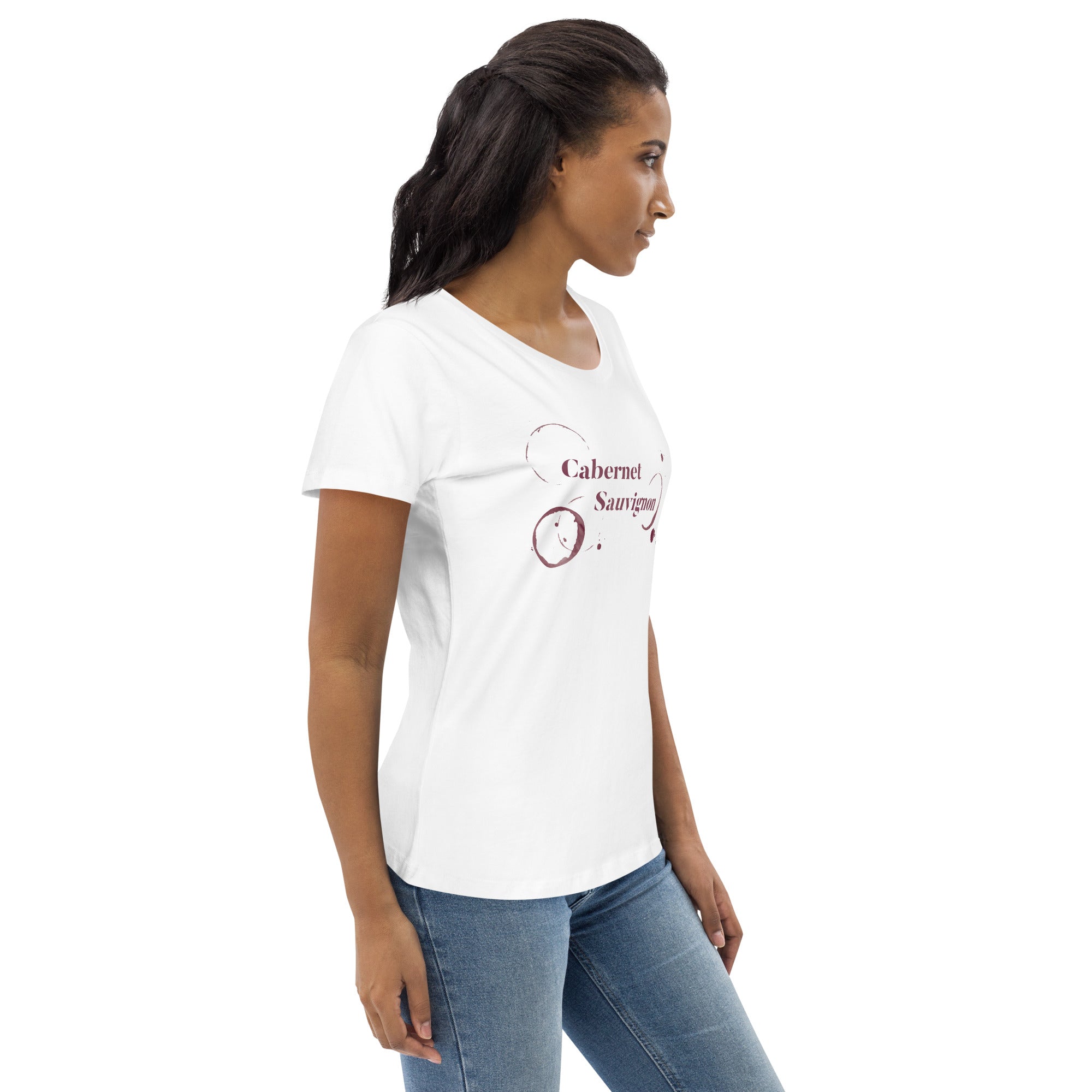 Cabernet Sauvignon Women's Fitted Eco Tee